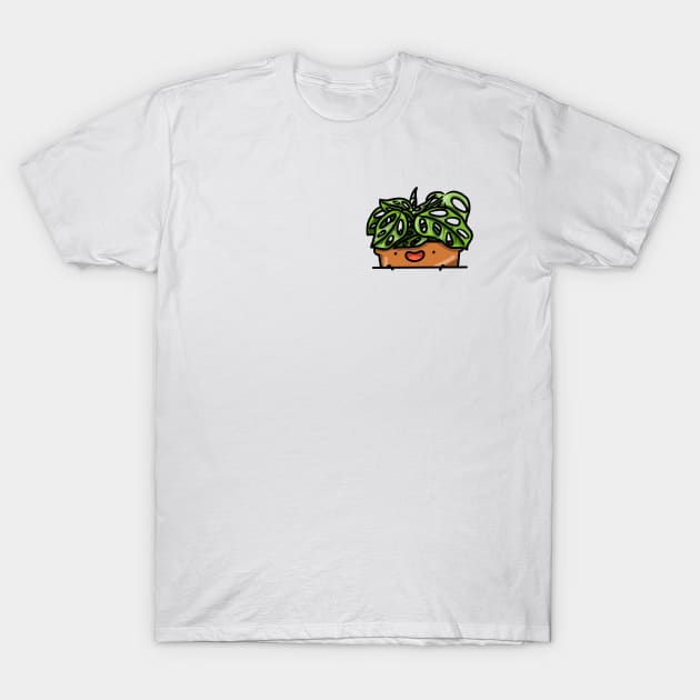 Pocket Plant - Monstera Adansonii T-Shirt by Home by Faith